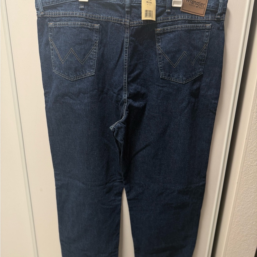 Wrangler Men’s Dark Blue Relaxed Fit Jeans